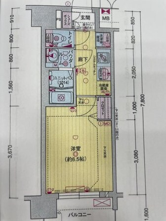 プレサンスTHE KYOTO 新町通の物件間取画像